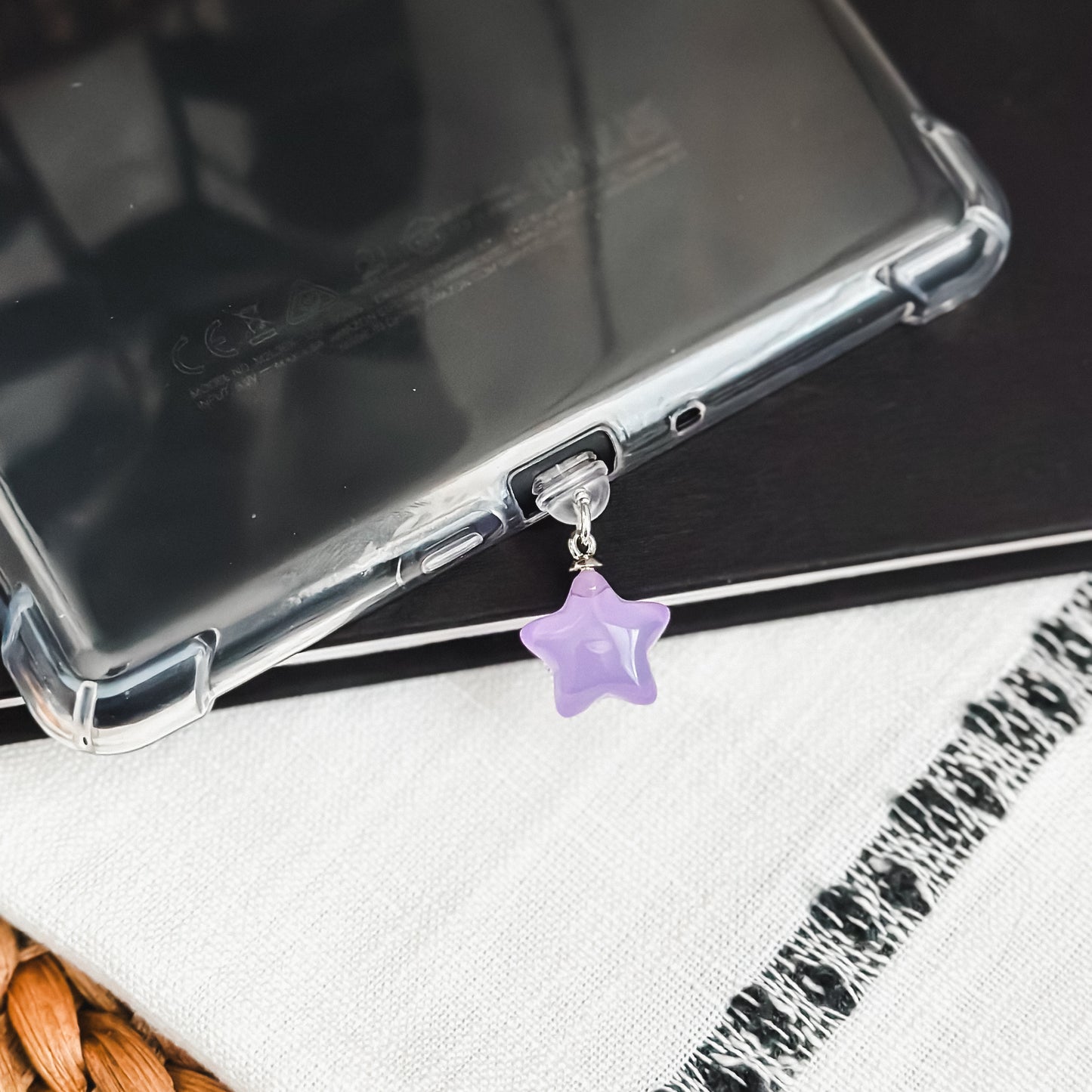 Lavender Star Charm • Kindle Charm, Dust Plug