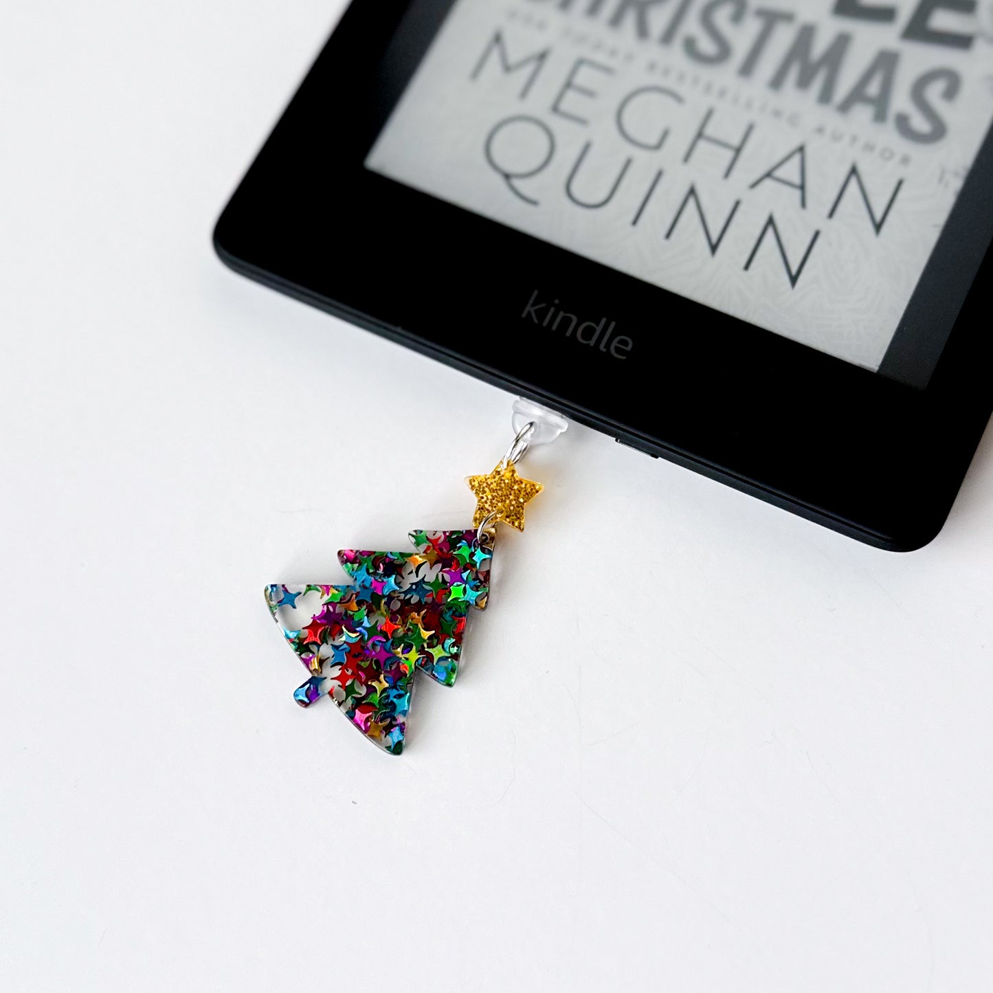 Gold Christmas Tree Charm • Kindle Charm, Dust Plug