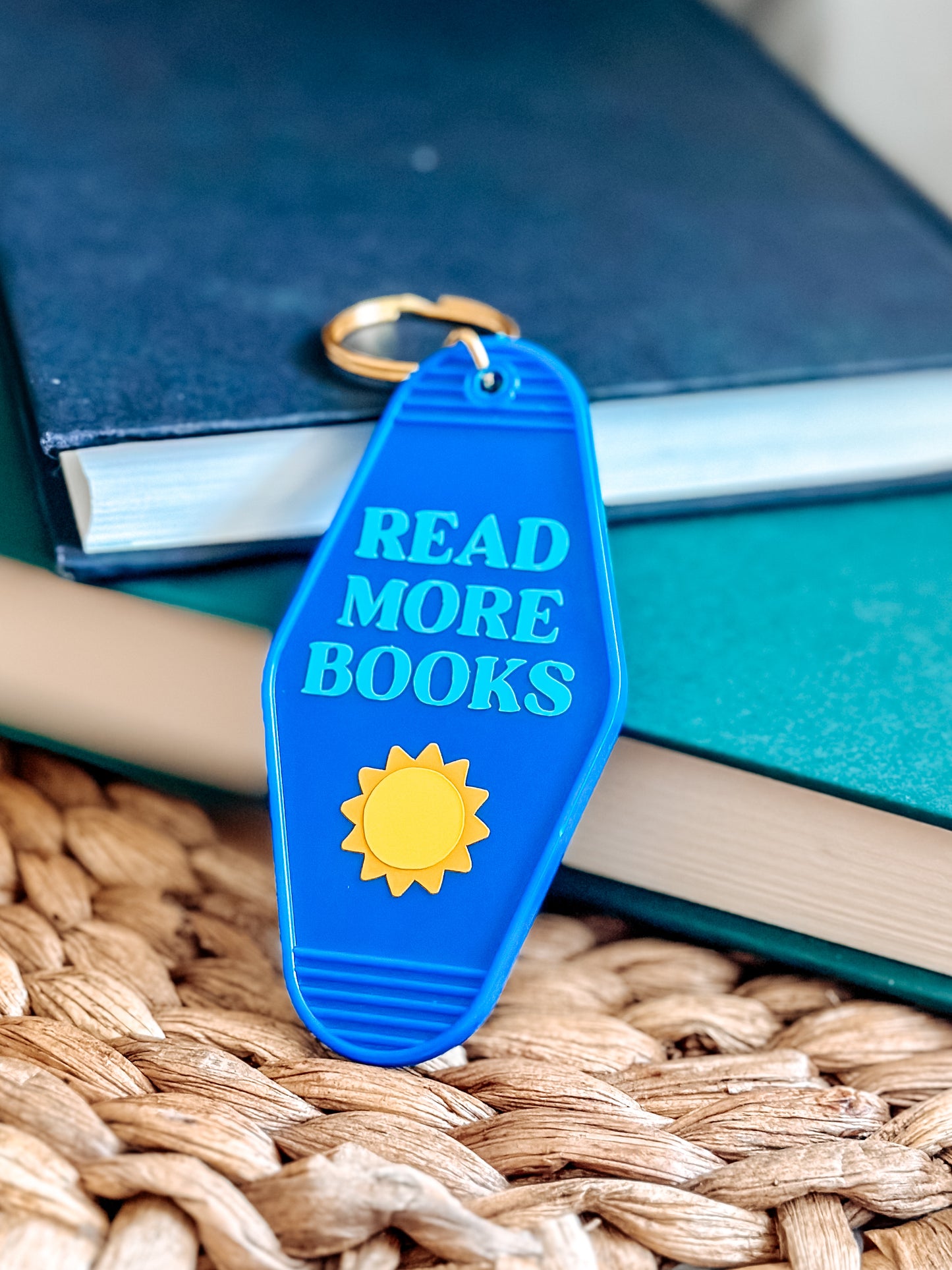 Read More Books • Retro Motel Keychain