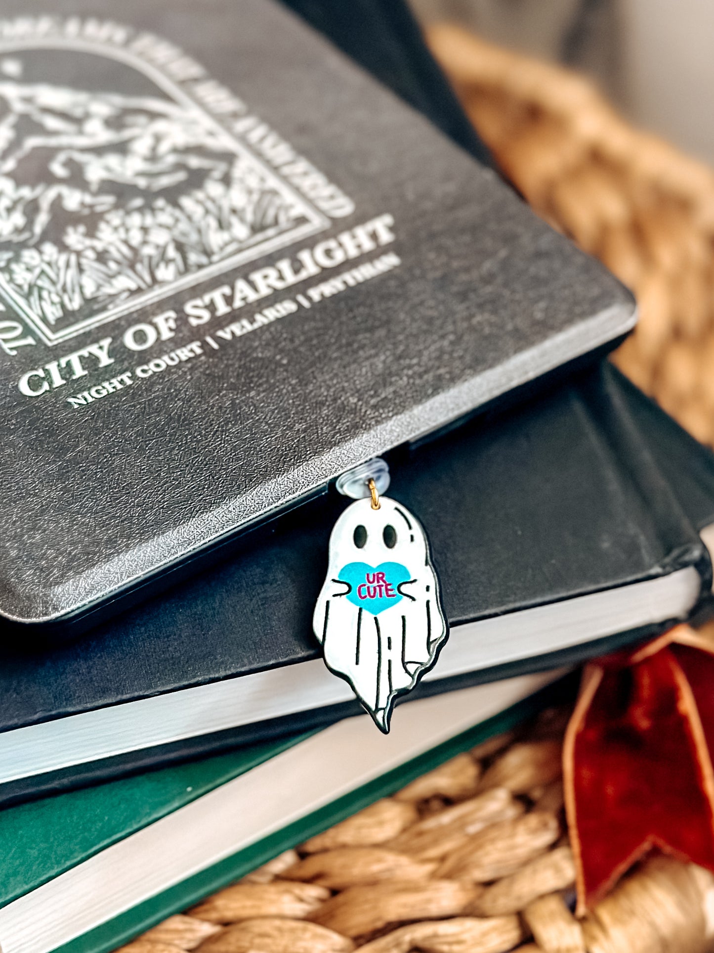 Cute Ghost Charm • Kindle Charm, Dust Plug