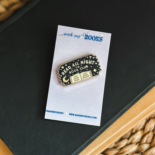 Read All Night • Bookish Pin