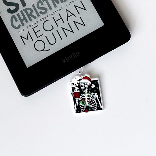 Santa Skelly Charm • Kindle Charm, Dust Plug