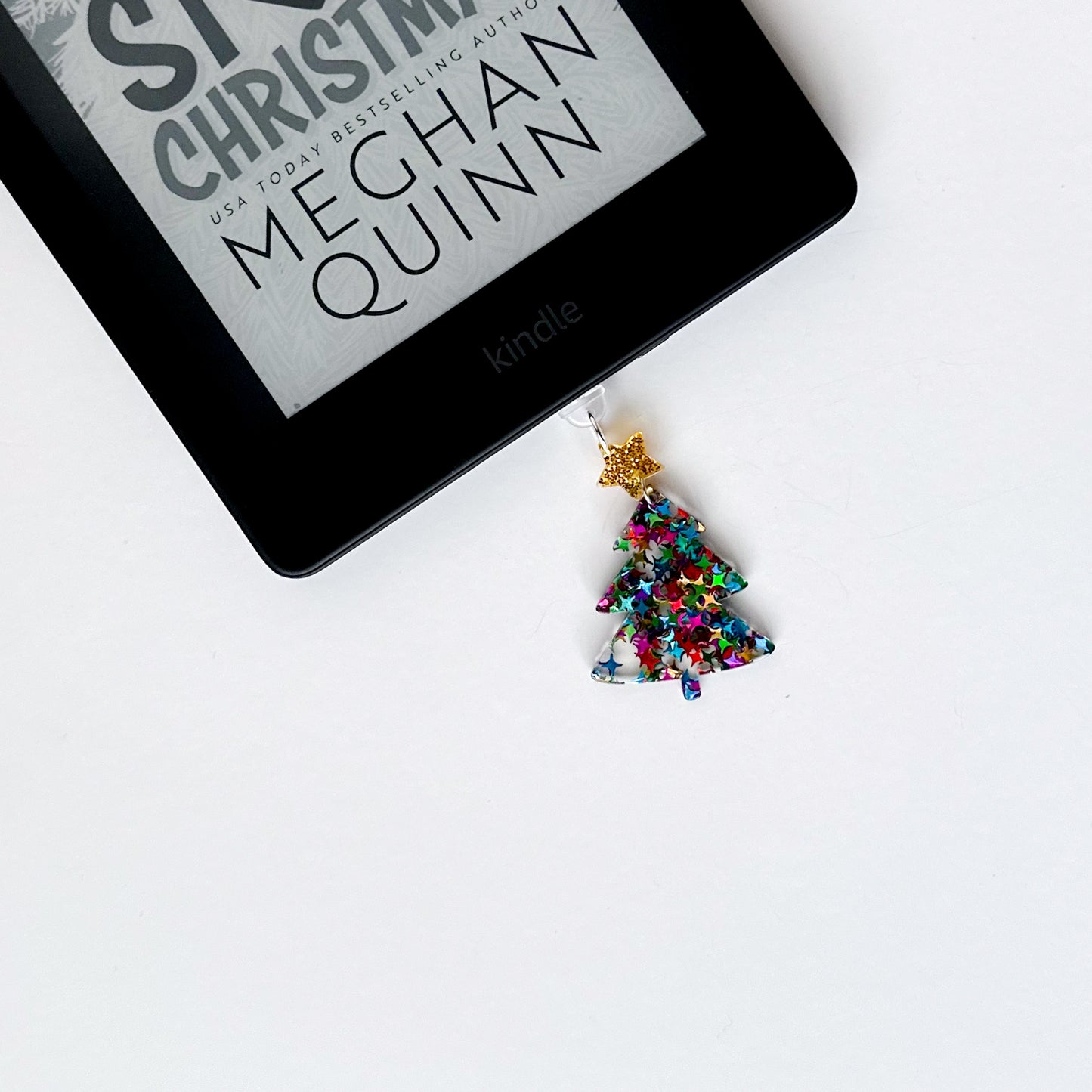 Gold Christmas Tree Charm • Kindle Charm, Dust Plug