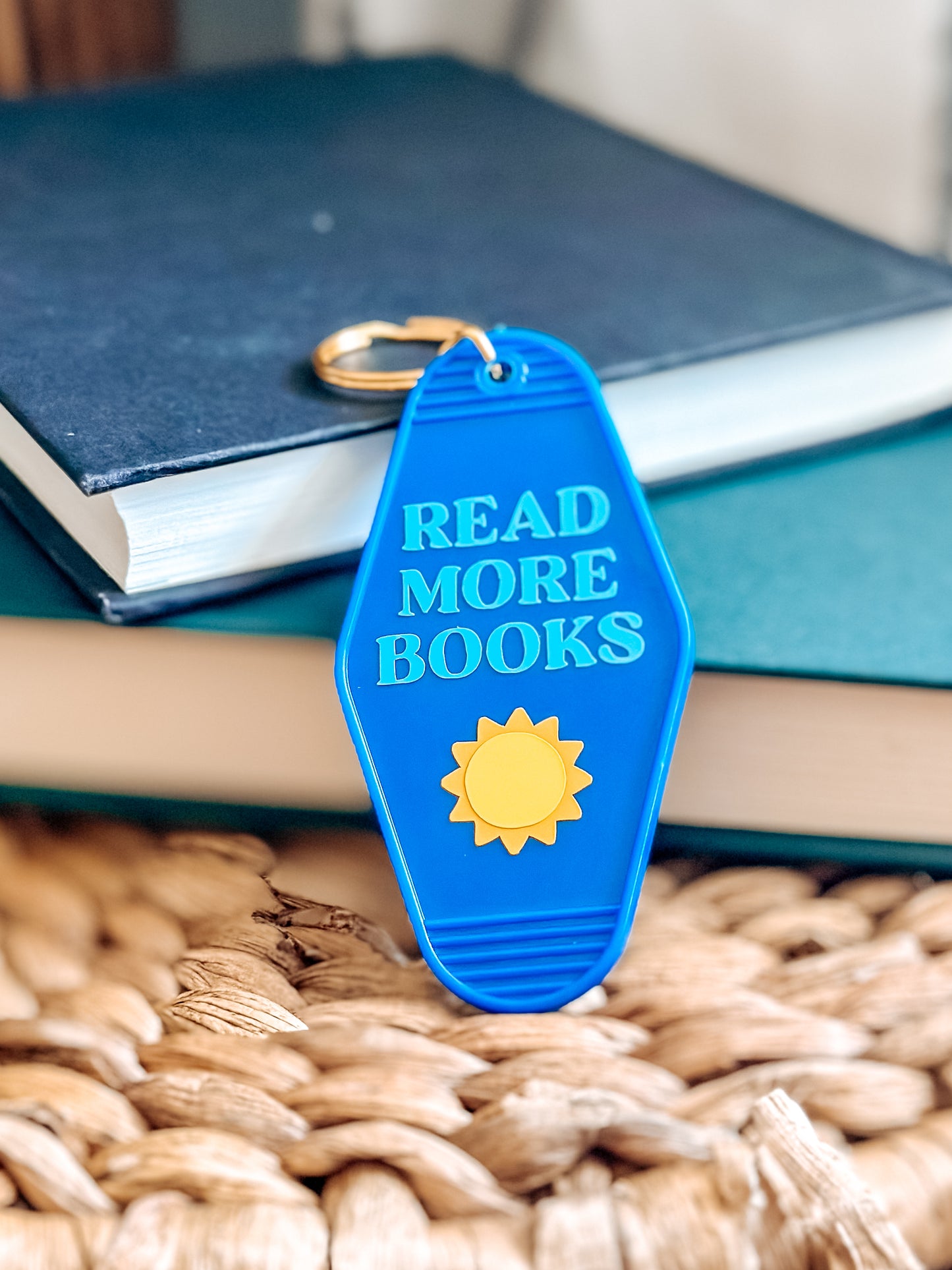 Read More Books • Retro Motel Keychain