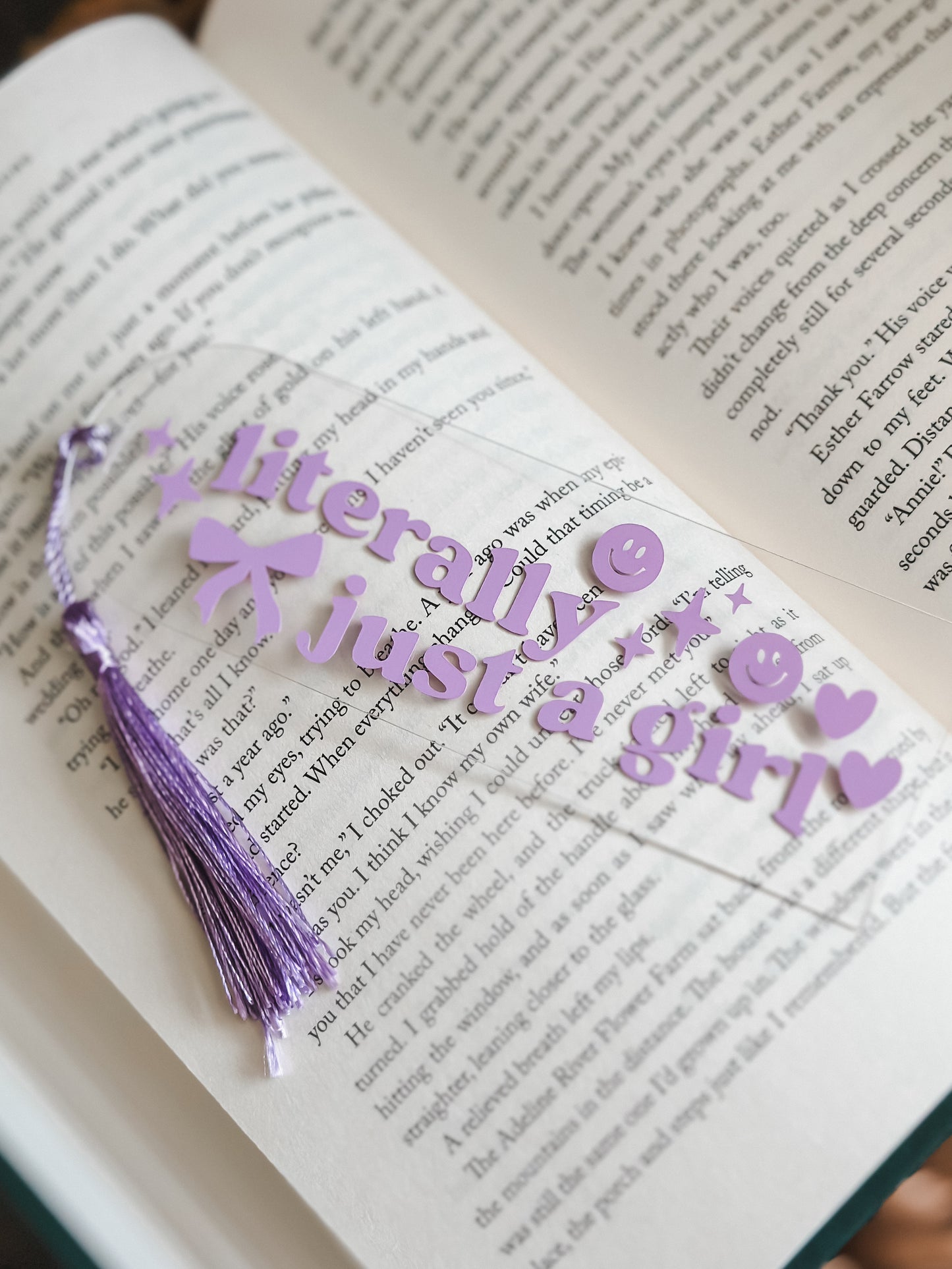 Literally Just A Girl • Acrylic Bookmark