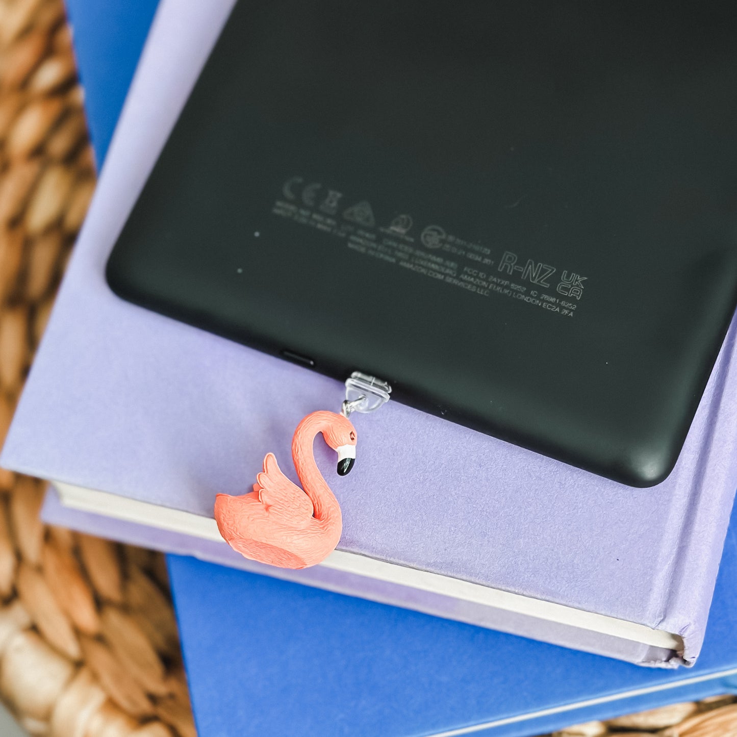 Pink Flamingo Charm • Kindle Charm, Dust Plug