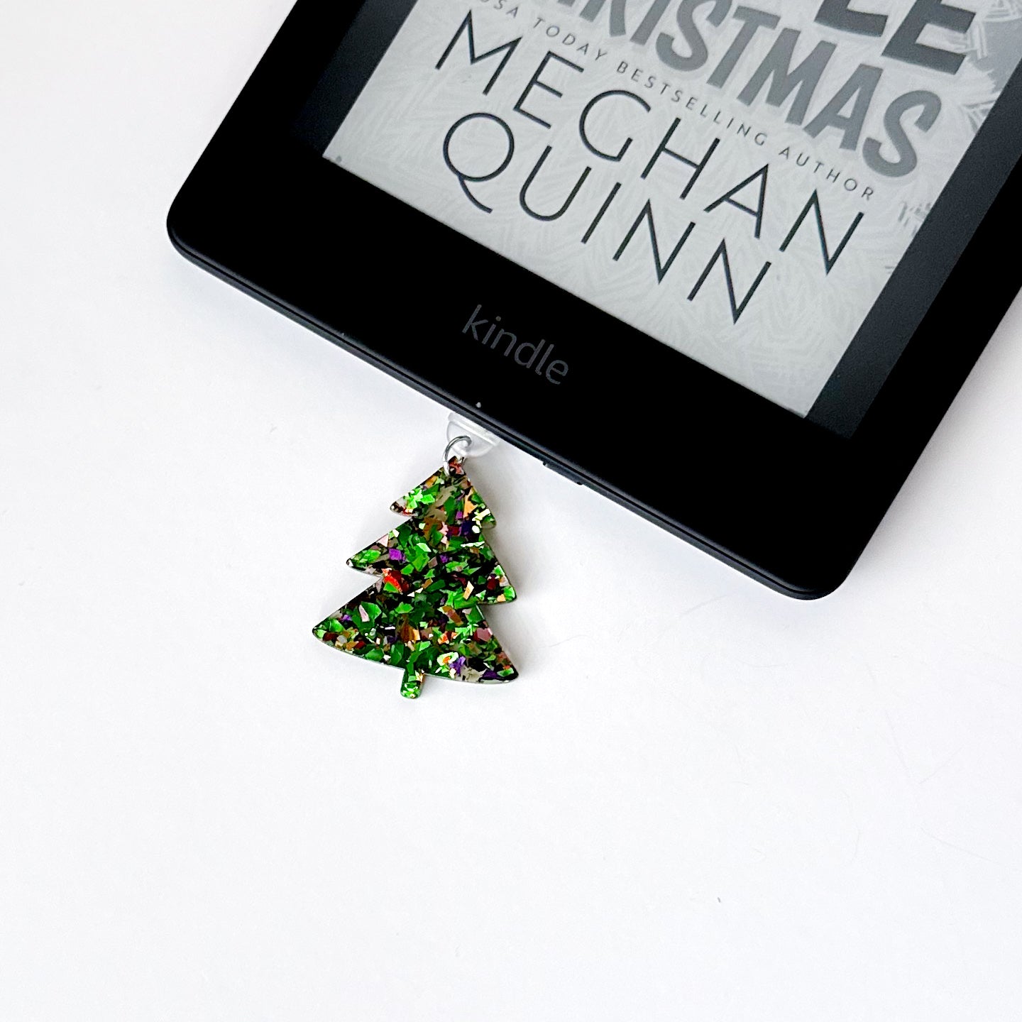 Glitter Christmas Tree Charm • Kindle Charm, Dust Plug