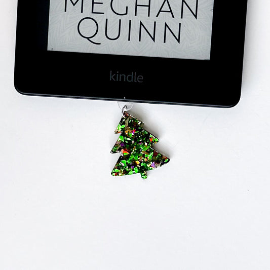 Glitter Christmas Tree Charm • Kindle Charm, Dust Plug