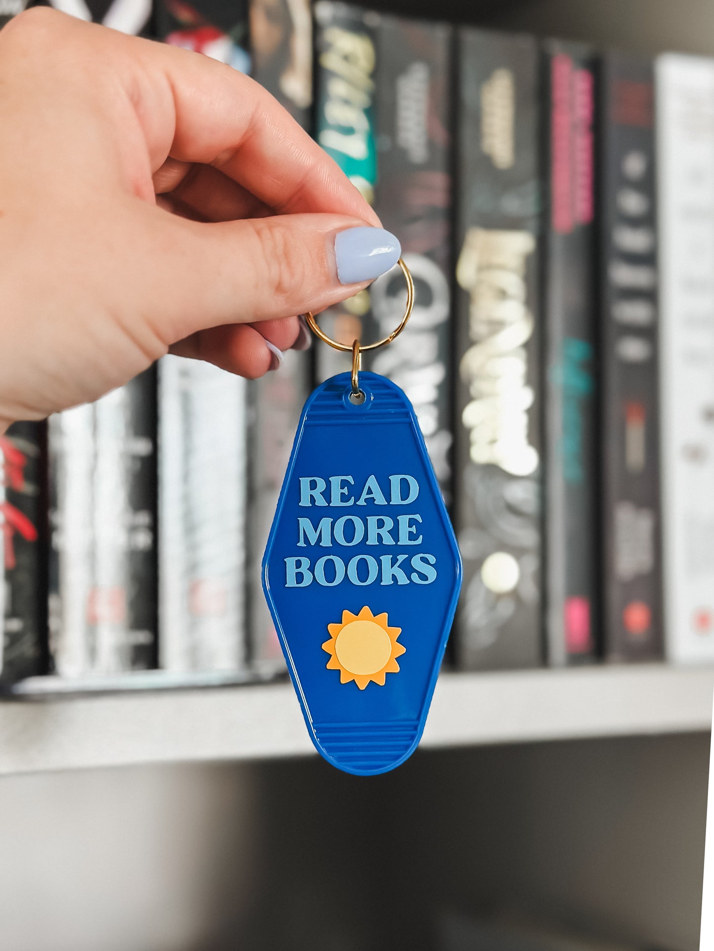 Read More Books • Retro Motel Keychain