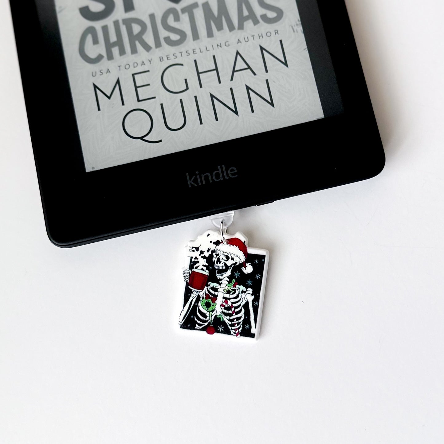 Santa Skelly Charm • Kindle Charm, Dust Plug