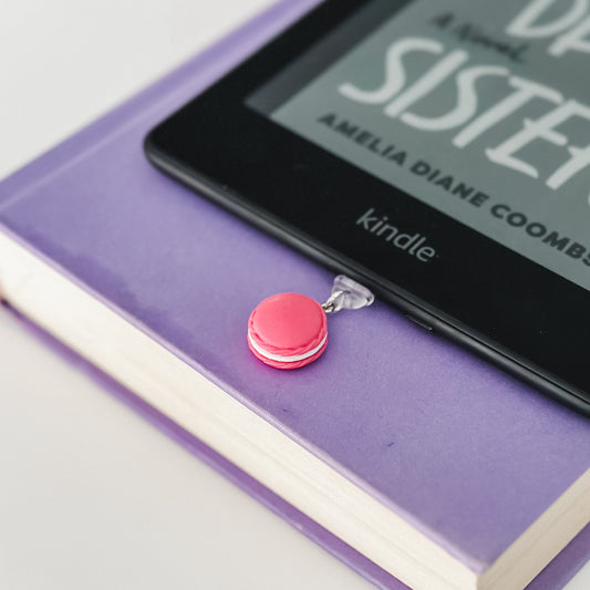 Pink Macaron Charm • Kindle Charm, Dust Plug