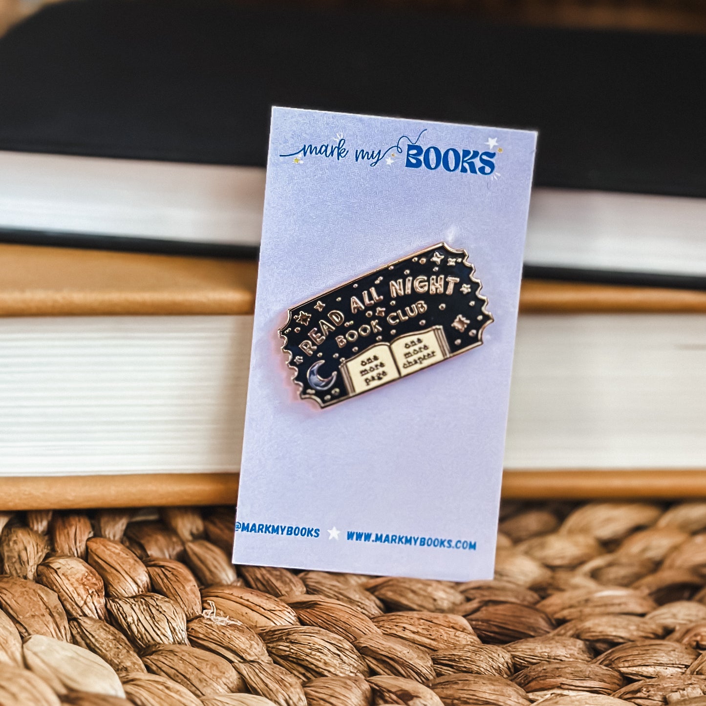 Read All Night • Bookish Pin